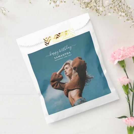 Sachets En Papier Photo personnalisée Selfie fête d'anniversaire pho (Scellé)