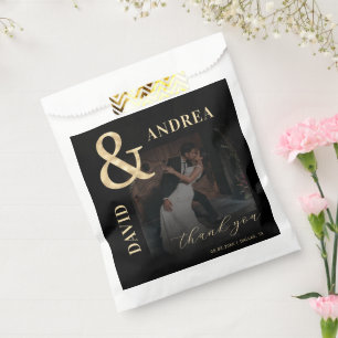 Sachets En Papier Photographie sombre et orange noir Mariage noir