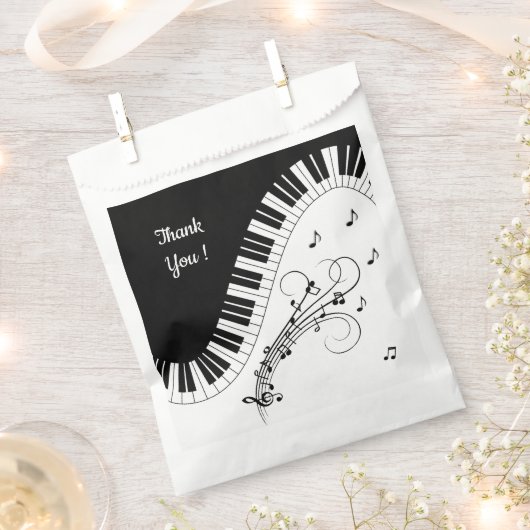 Sachets En Papier Piano Keyboard Music Design (Coupé)