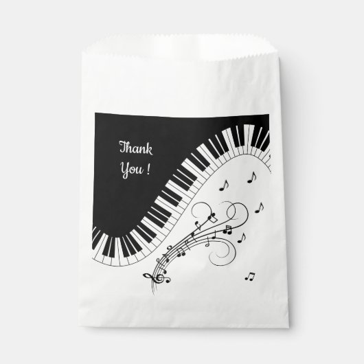 Sachets En Papier Piano Keyboard Music Design (Devant)