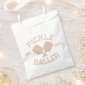 Sachets En Papier Pickle Baller Pickleball Collegiate Typographie (Coupé)