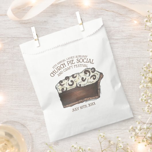 Sachets En Papier Pie Social Pi Day Party Dessert Bake Vente Slice (Coupé)