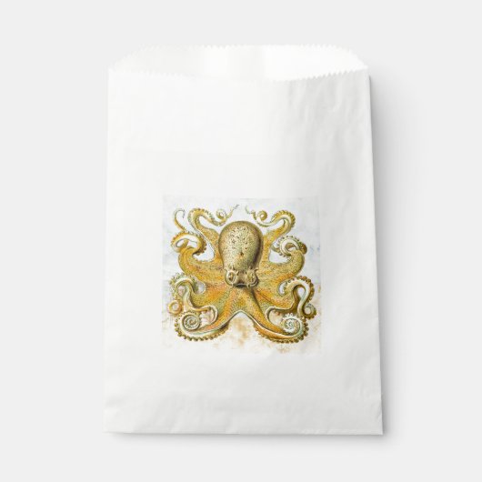 Sachets En Papier Pieuvre marine peinte calmar Kraken (Devant)