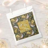 Sachets En Papier Pigeon Blue Yellow Fish Art Nouveau (Coupé)