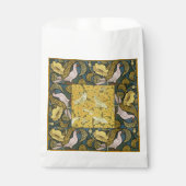 Sachets En Papier Pigeon Blue Yellow Fish Art Nouveau (Devant)