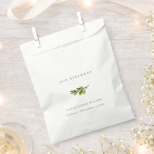 Sachets En Papier Pin Chic Minimal Foliting N'Importe Quel Âge Anni