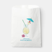 Sachets En Papier Piña Colada Fête des mariées de Mariage tropical (Devant)