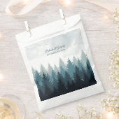 Sachets En Papier Pine Arbre Aquarelle Forêt Mariage rustique (Coupé)