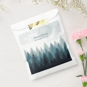 Sachets En Papier Pine Arbre Aquarelle Forêt Mariage rustique (Scellé)