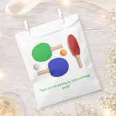 Sachets En Papier Ping Pong Table Tennis Anniversaire (Coupé)