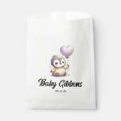 Sachets En Papier Pingouin Baby shower (Devant)