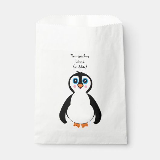 Sachets En Papier Pingouin Favoriser sac (Devant)