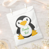 Sachets En Papier Pingouin fête d'anniversaire Vert (Coupé)