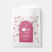 SACHETS EN PAPIER PINK BOW & ARCH FALL PUMPKIN FLOWERS BIRTHDAY (Devant)