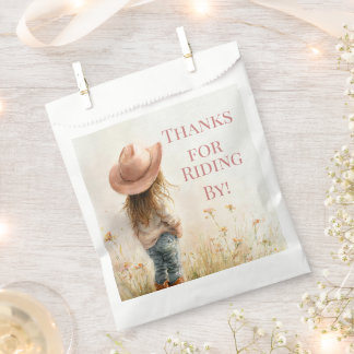 Sachets En Papier Pink Cowgirl Birthday | Farm Theme 1st