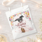 Sachets En Papier Pink Floral Anniversaire Cheval fête d'anniversair (Coupé)