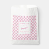 Sachets En Papier Pink Floral Baby Shower  (Devant)