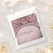 Sachets En Papier Pink Flower Favor Bag (Coupé)