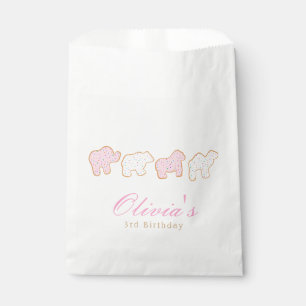 Sachets En Papier Pink Frosted saupoudrer animal Cookie invité d'ann
