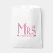 Sachets En Papier Pink Future Mme Engagement Fête des mariées du par (Devant)