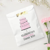 Sachets En Papier Pink Girl Birthday Cake Merci invité (Scellé)