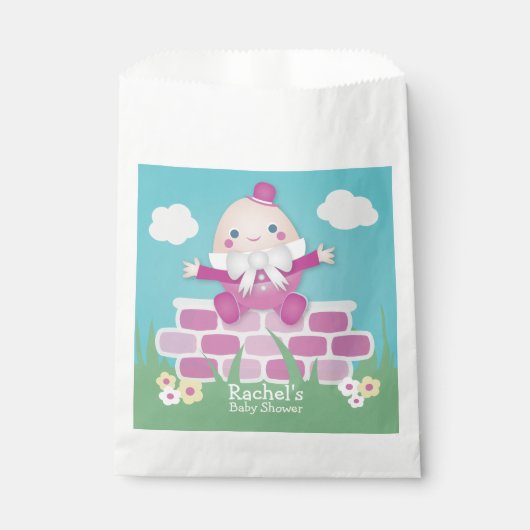 Sachets En Papier Pink mignon Baby shower vide (Devant)