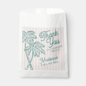 Sachets En Papier Pink Palm Spring Pastel Beach Baby shower Cookie (Devant)
