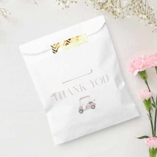 Sachets En Papier Pink par tee Golf Anniversaire (Scellé)