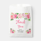 Sachets En Papier Pink Roses with Foliage Bridal Shower (Devant)