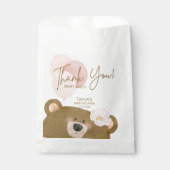 Sachets En Papier Pink Teddy Nous Pouvons Attendre Un Baby shower Fi (Devant)