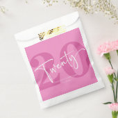 Sachets En Papier Pink Vingt-vingtième 20e fête d'anniversaire (Scellé)