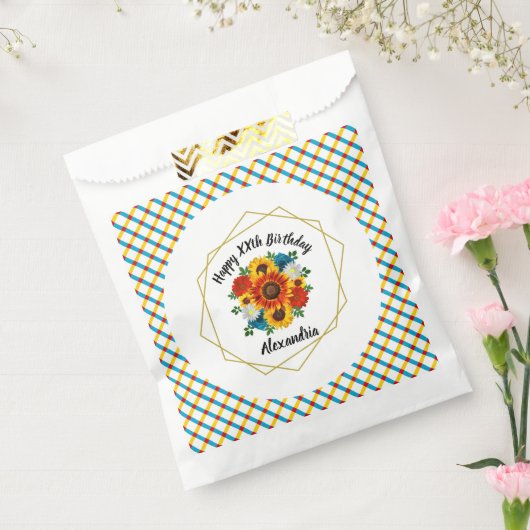 Sachets En Papier Pique-nique d'été Fleur géométrique (Scellé)