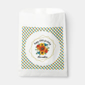 Sachets En Papier Pique-nique d'été Fleur géométrique (Devant)