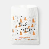 Sachets En Papier Pique-nique ou traitement des fantômes caricaturau (Devant)