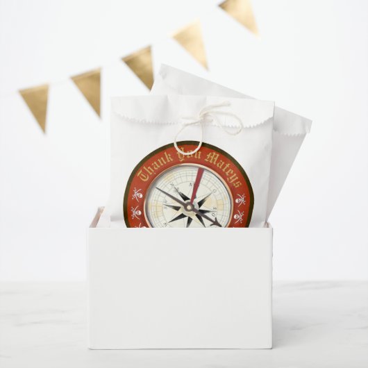 Sachets En Papier Pirate Birthday Jolly roger Compass (Fête)