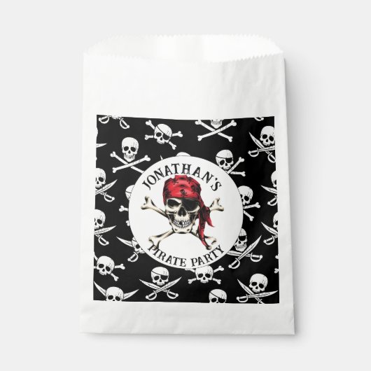 SACHETS EN PAPIER PIRATE JOLLY ROGER (Devant)