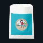 Sachets En Papier Pirate kid birthday<br><div class="desc">This product is for kids that love pirates and piracy stories. It feesta cute little pirate boy that has arrived on this island with palm trees. There's a pirate ship in the horizon waiting for him to return with a treasure! Seagulls are watching. This product is ideal for a pirate...</div>