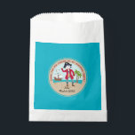 Sachets En Papier Pirate kid birthday<br><div class="desc">This product is for kids that love pirates and piracy stories. It feesta cute little pirate boy that has arrived on this island with palm trees. There's a pirate ship in the horizon waiting for him to return with a treasure! Seagulls are watching. This product is ideal for a pirate...</div>