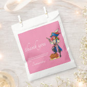 Sachets En Papier Pirate Merci-Dame rose (Coupé)