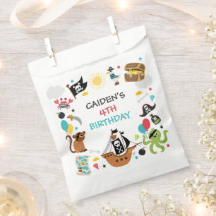 Sachets En Papier Pirate Ship Trésor Anniversaire Fête