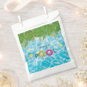 Sachets En Papier Piscine tropicale Piscine de fête Anniversaire (Coupé)