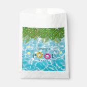 Sachets En Papier Piscine tropicale Piscine de fête Anniversaire (Devant)