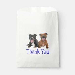 Sachets En Papier Pit Bull Chien Chien Chien Pitbull Merci Parti Fav