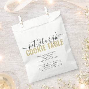 Sachets En Papier Pittsburgh Cookie Table Poem Mariage