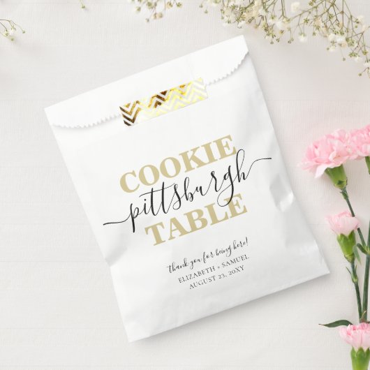 Sachets En Papier Pittsburgh Cookie Table Sac Favonalized (Scellé)