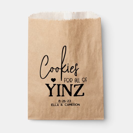 Sachets En Papier Pittsburgh Cookie Table Treat Bags (Devant)