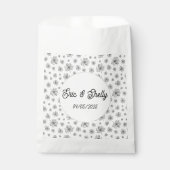 Sachets En Papier Pivoines graphiques. (Devant)