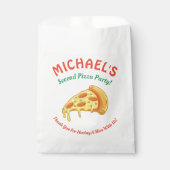 Sachets En Papier Pizza Anniversaire Fête Favoriser Sac (Devant)