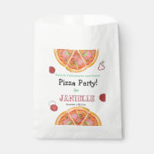 Sachets En Papier Pizza Party, Pizza Birthday, tranche de plaisir (Devant)