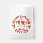 Sachets En Papier Pizza pour bébés tranche moderne 1er anniversaire (Devant)